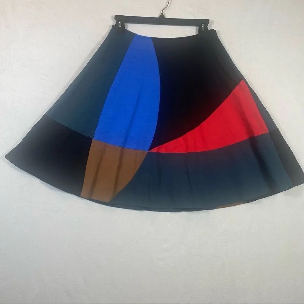 Boden Alice Ponte Color Block Fit and Flare Skirt Size 6R